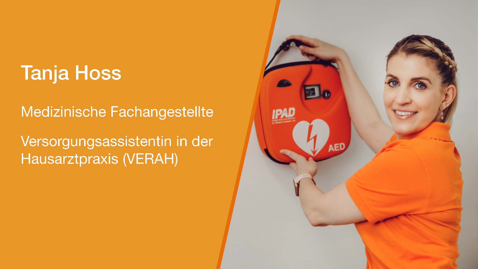 Tanja Hoss, Medizinische Fachangestellte und Versorgungsassistentin in der Hausarztpraxis (VERAH)